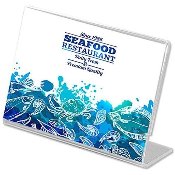 L-Menuholder, horizontal A3 acrylic display