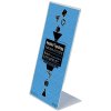 L-Menuholder, vertical M65 acrylic display #1