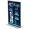 T-Menuholder, vertical A4 acrylic display #1