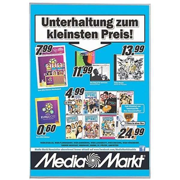 Window D-Pocket, vertical A3 plastic pocket