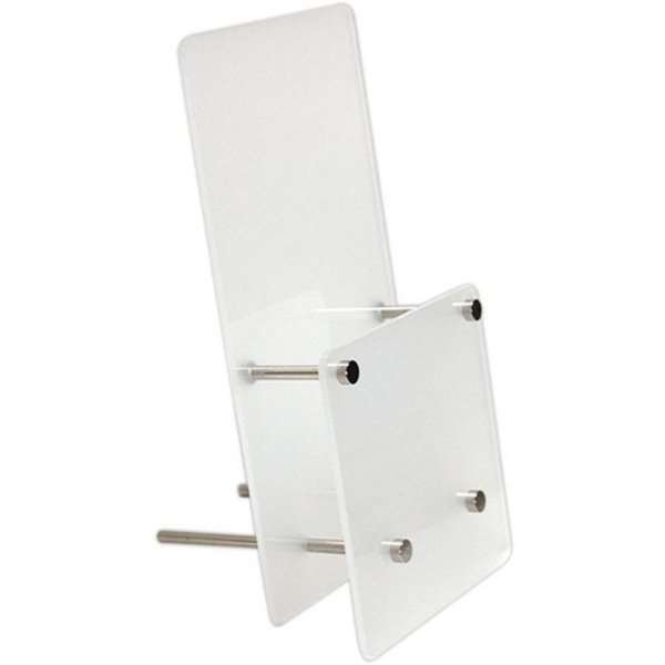 Frosted Brochureholder, acrylic/steel, M65