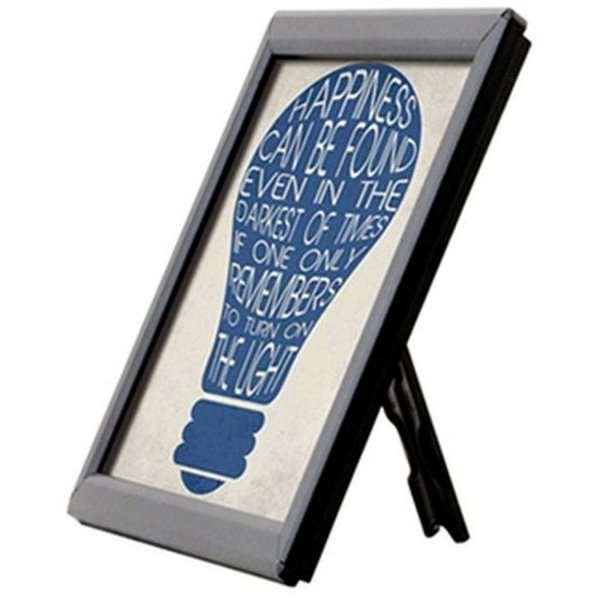 Opti snap frame, 14 mm, A6, black, with support fitting