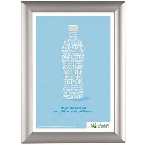 Opti snap frame, 25 mm, 50 x 70, silver