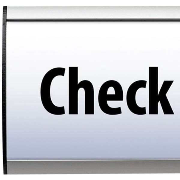 Desk Sign, 7,4 x 15 cm