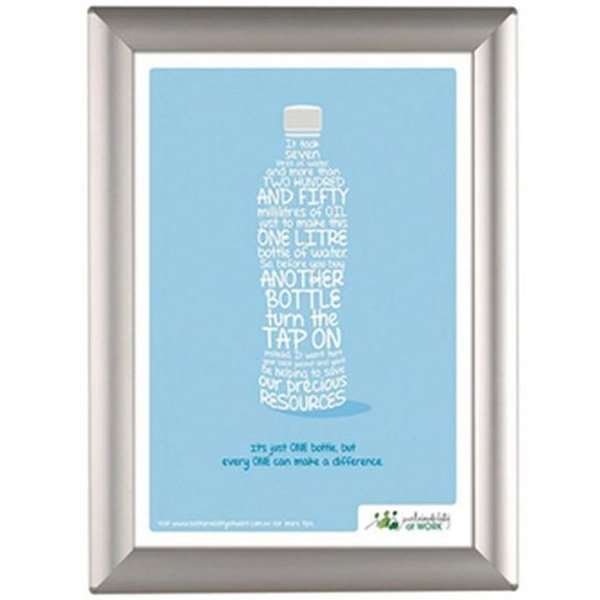 Opti snap frame, 25 mm, A3, silver