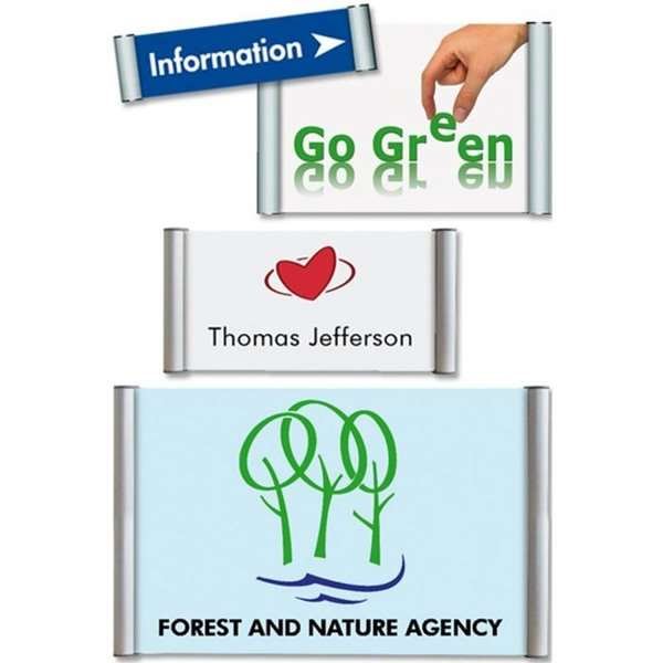 Door Sign, 10,5 x 14,8 cm, 15 mm profile, alu/silver