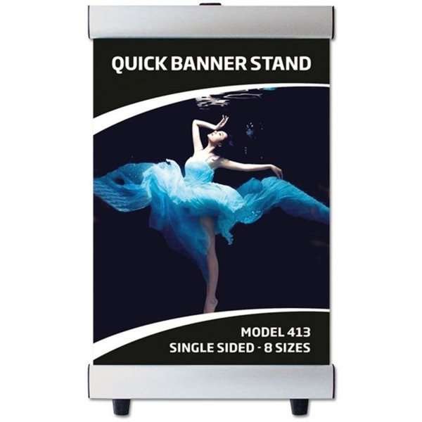 Quick Banner Stand, single sided, 100 x 140 cm