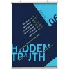 Poster-Hanger, double sided, set, 120 cm, alu/silver #1