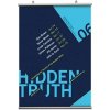 Poster-Hanger, double sided, set, 85 cm, alu/silver #1