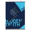 Poster-Hanger, double sided, set, 21 cm, alu/silver #1