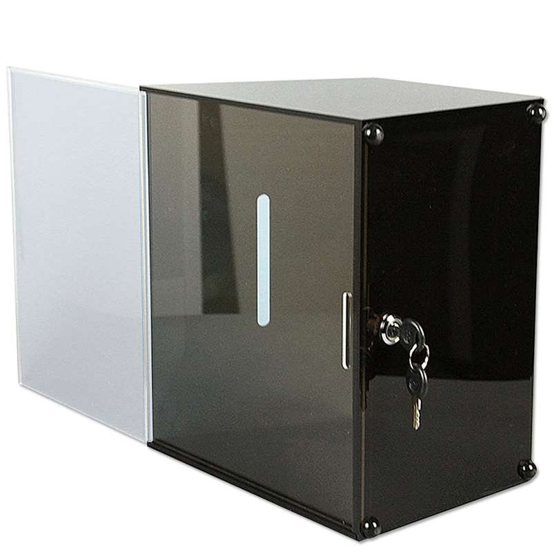 Tip Box Black with A4 info and lock