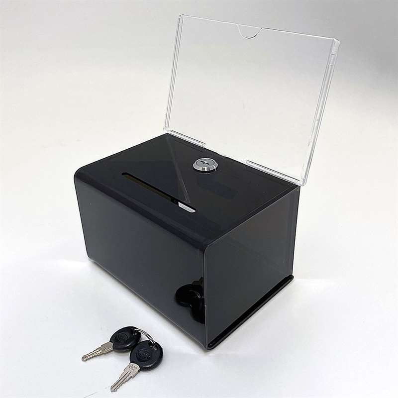 Tip Box Black with A6 Info and lock