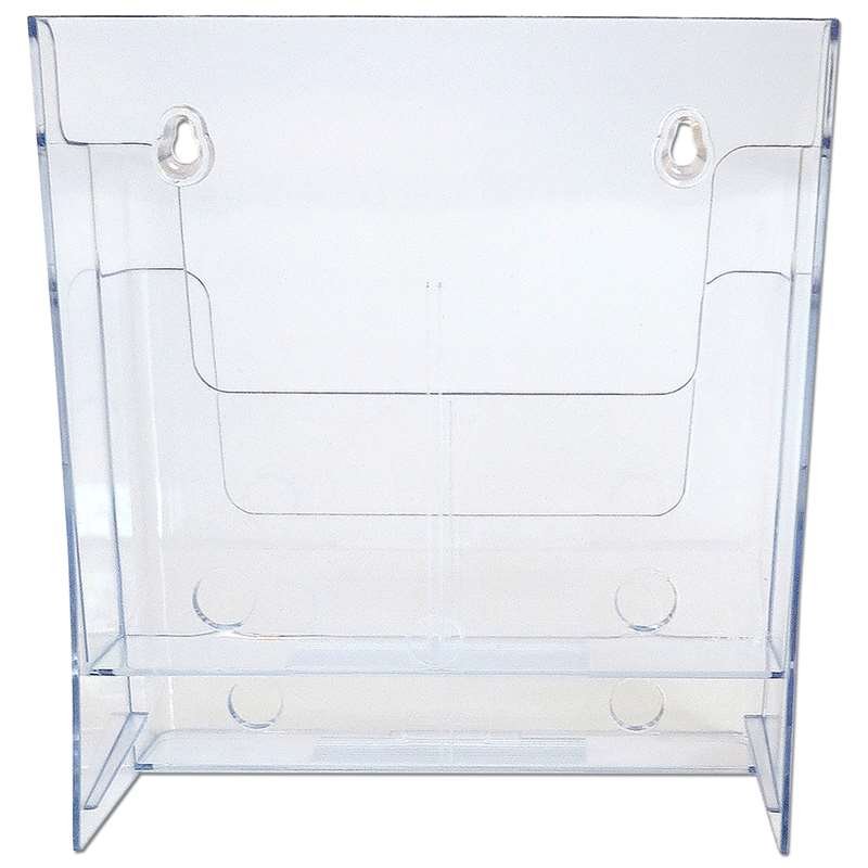 Table & Wall Dispenser, 2 x A4 acrylic holder