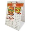 A-Menu holder, vertical A4 acrylic display, double sided #1