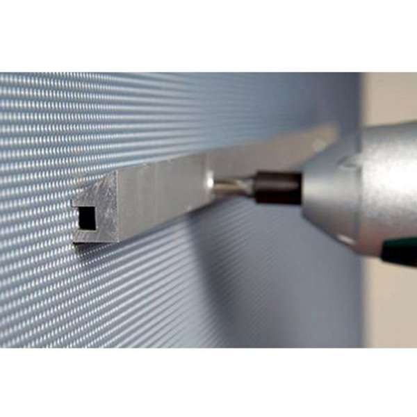 Infobox Magnetic, alu/silver, with lock, 4 x A4