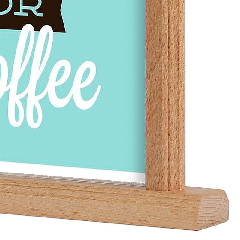 Wooden Menuholder, light, with A4 acrylic holder