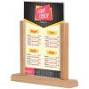 Wooden Menuholder, light, with A4 acrylic holder #4