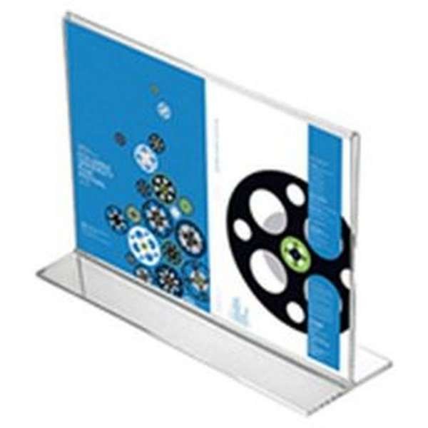 T-Menuholder, horizontal, acrylic, A7