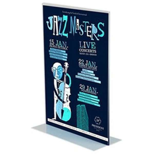 T-Menuholder, vertikal, acrylic, A7