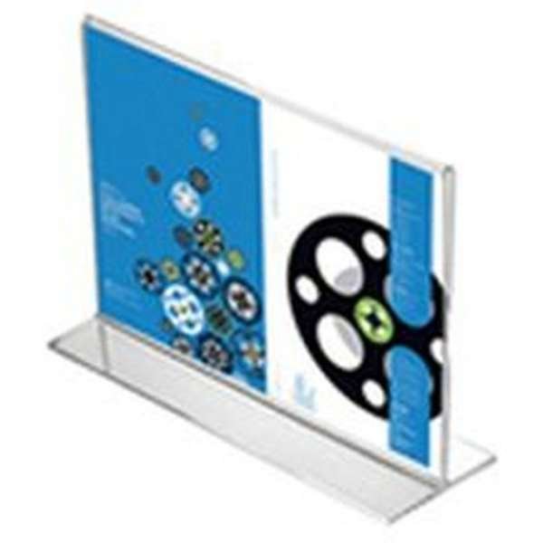 T-Menuholder, horizontal, acrylic, A8