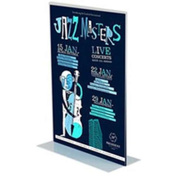 T-Menuholder, vertical, acrylic, A8