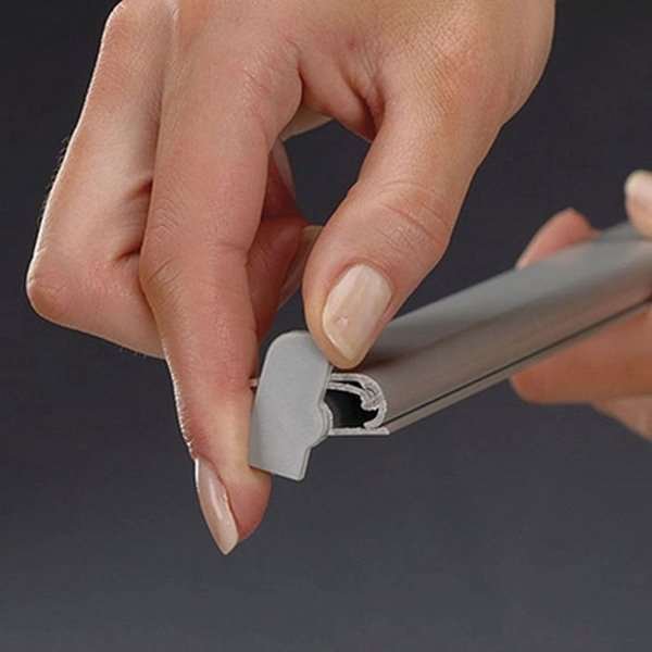 Poster-Clamp, 100 cm, alu/silver