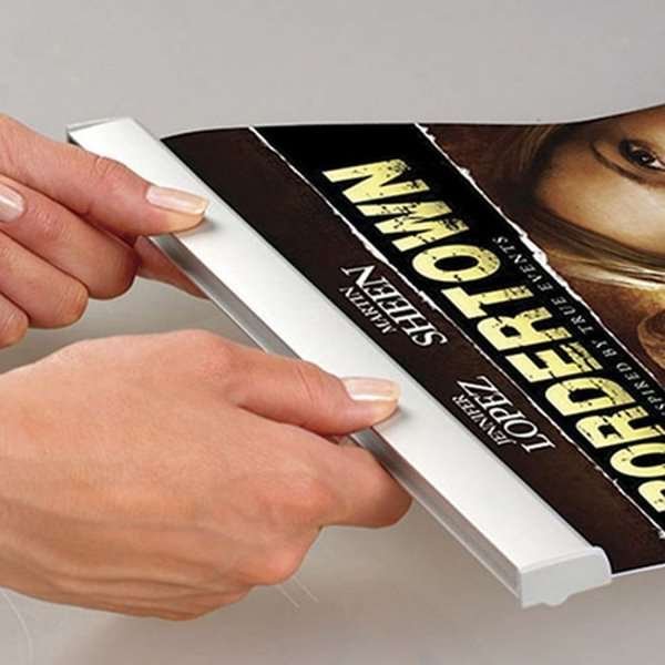 Poster-Clamp, 100 cm, alu/silver