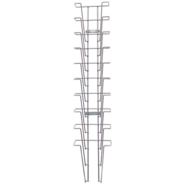 Wireholder Wall 10 x A4, silver