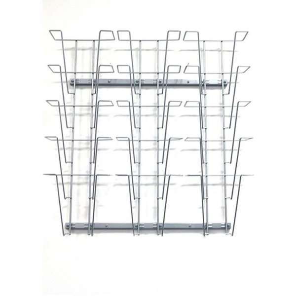 Wireholder Wall, 15 x A4, silver