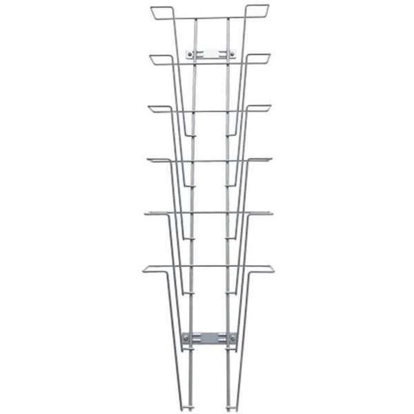 Wireholder Wall 6 x A4, silver