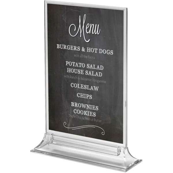 Upright Menuholder, acrylic, A4