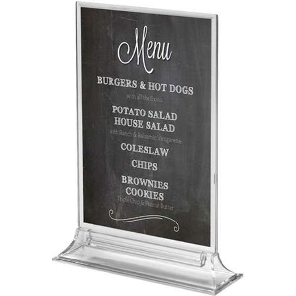 Upright Menuholder, acrylic, A5