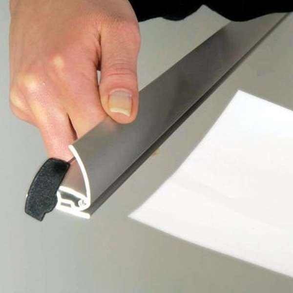 Banner-Line posterlist set, 100 cm, alu/silver