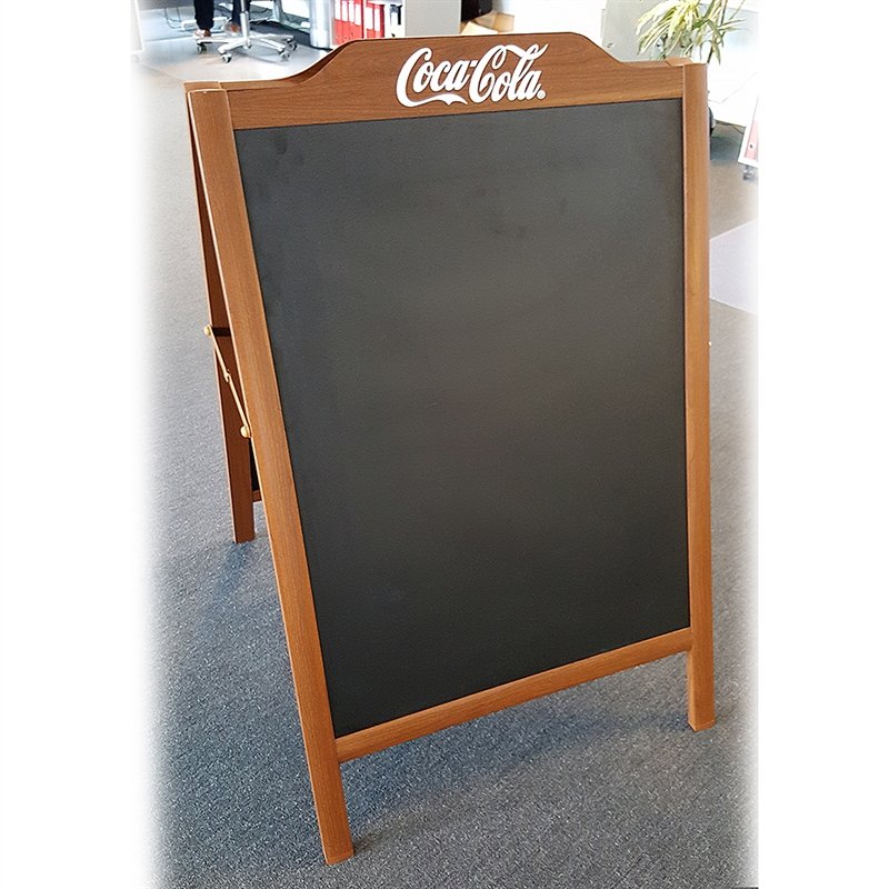 A-board Wood-Look with blackboard
