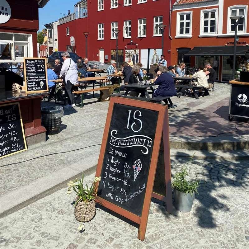Wooden A-Board Dark with Steel Board