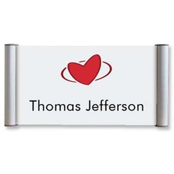 Door Sign, 10,5 x 14,8 cm, 15 mm profile, alu/silver
