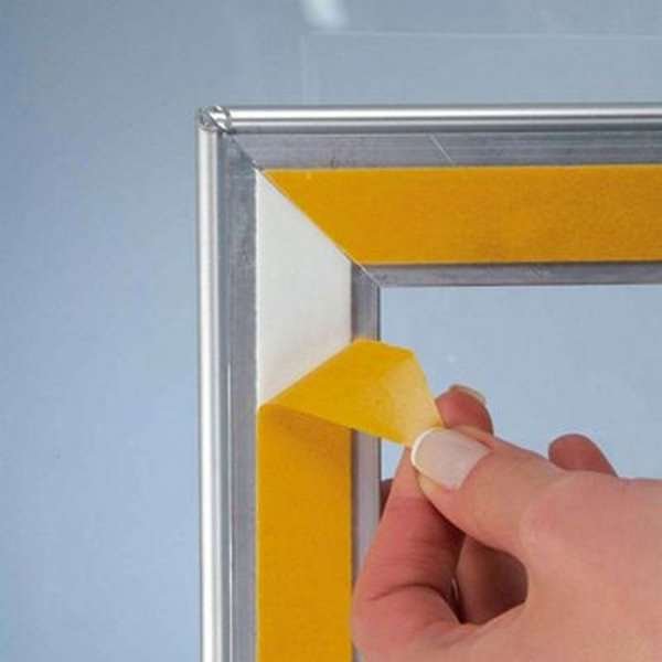 Window Frame, double sided, 25 mm, A4, alu/silver