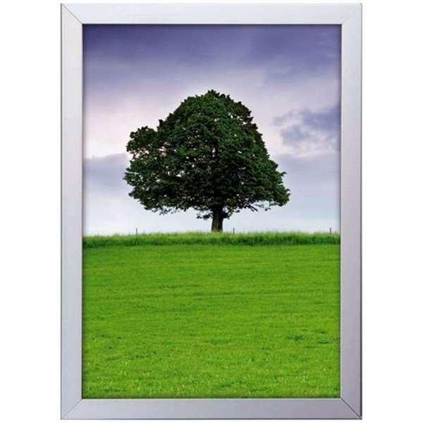 Window Frame, double sided, 32 mm, A1, alu/silver