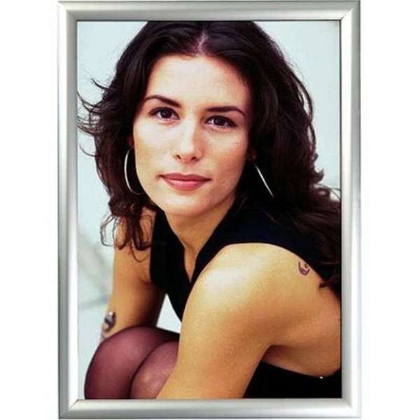 Window Frame, double sided, 25 mm, A4, alu/silver