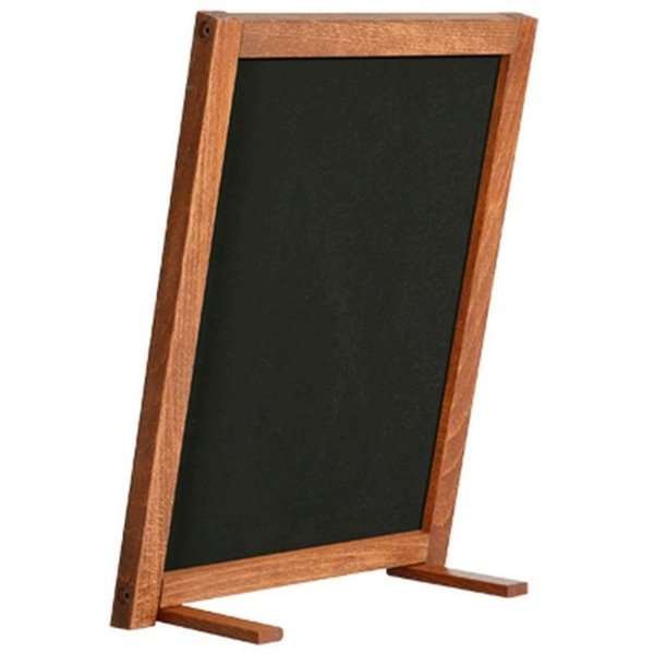 Wooden Chalkboard with Feet, dark wood, 21,6 x 27,9 cm