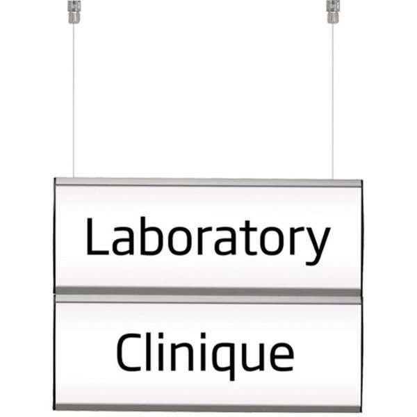 Ceiling Info System, double. 2 layers 14,8x50cm
