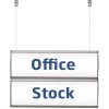 Ceiling Info System, double sided, 2 displays 10,5 x 50 cm #1