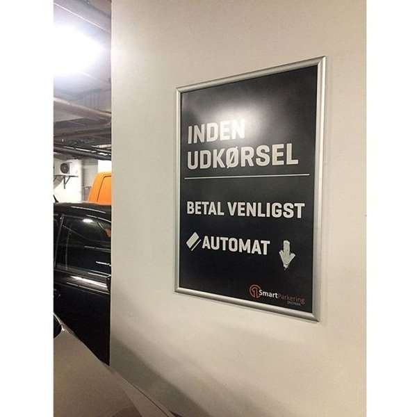 Opti snap frame, 25 mm, A3, silver