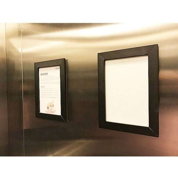 Crown snap frame, 33 mm, A5, black