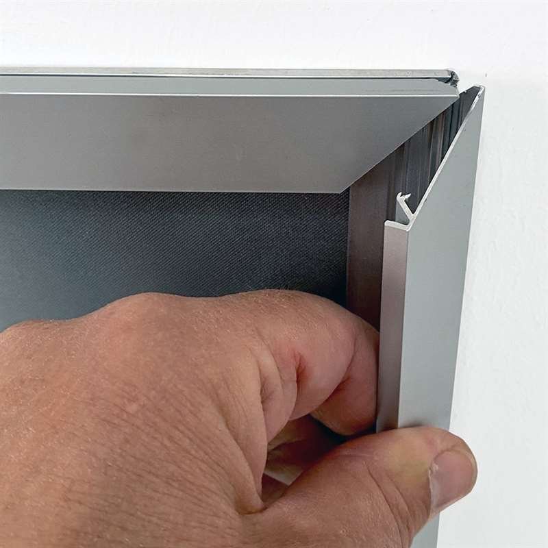 Alu snap frame, silver, 20 mm flat profile, 50 x 70 cm