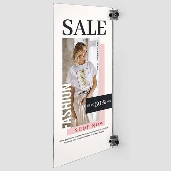 Universal Clamp Kit, 2 pcs. for wall and ceiling