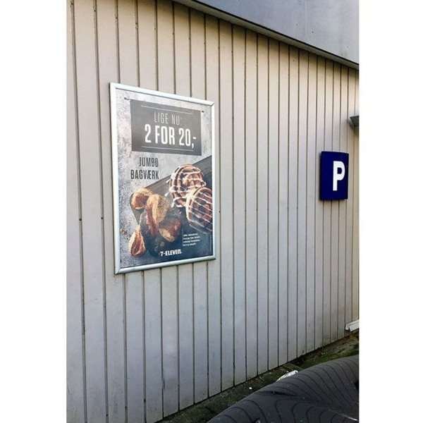 Alu snap frame, 30 mm, A4, silver