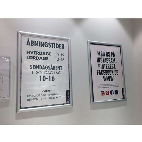 Alu snap frame 15 mm, 50 x 70, silver