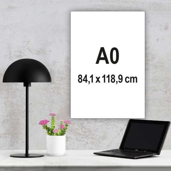 A0 - 84.1x118.9 cm Poster printed on PET Stayflat film