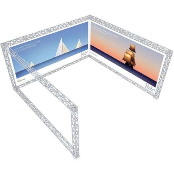 Crown Truss U-Shape 5 x 5 m, 15 x 15 cm, white